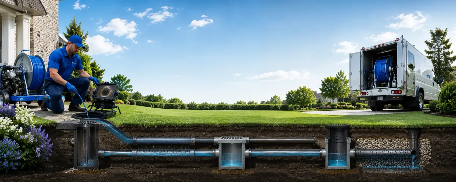 Outdoor drain cleaning information for Marine City, MI